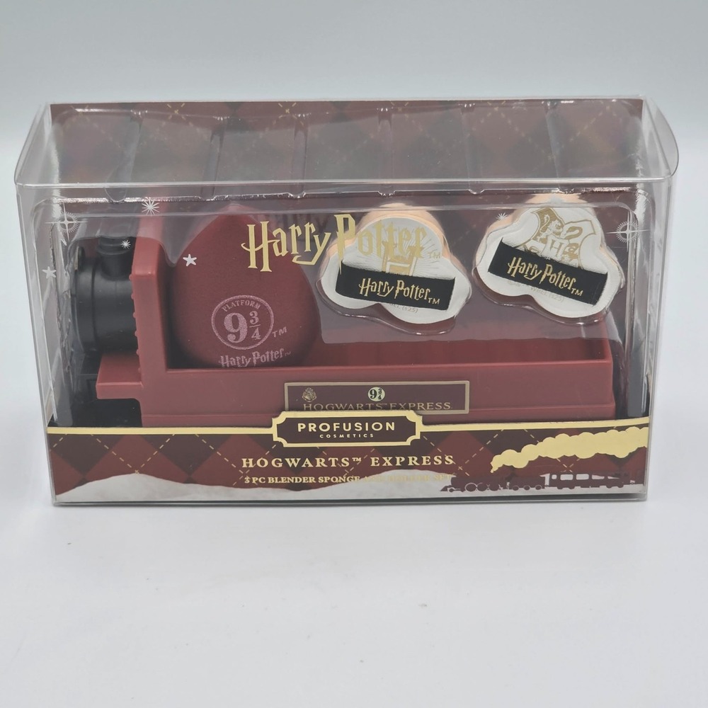 Profusion Cosmetics Harry Potter Holiday Hogwarts Express 3pc Blender Sponge Set